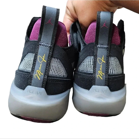 Nike Air Jordan XXXVII 37‎ Bordeaux Black Midnight Fog DD6958-001 Men's Size 8 - Picture 8 of 9
